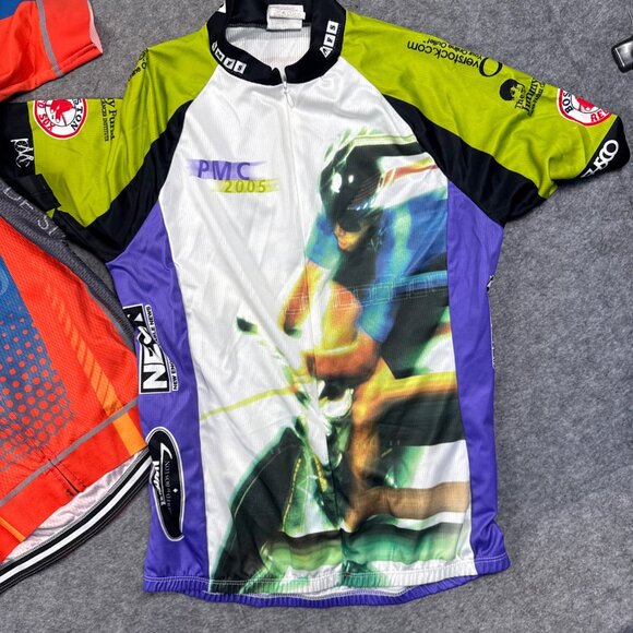Cycling Jersey Mens Small Lot of 2 Boston Red Sox Tour De Summer Camps NJ - Picture 2 of 9